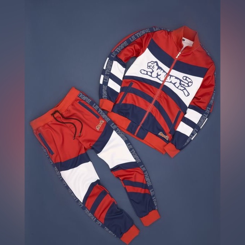 Le Tigre Abington Tracksuit Jacket Shirt Joggers Pant Set
